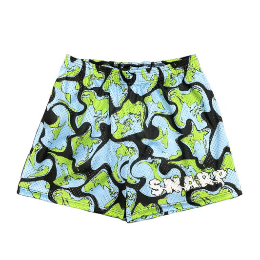 Green Camo Snarp Shorts