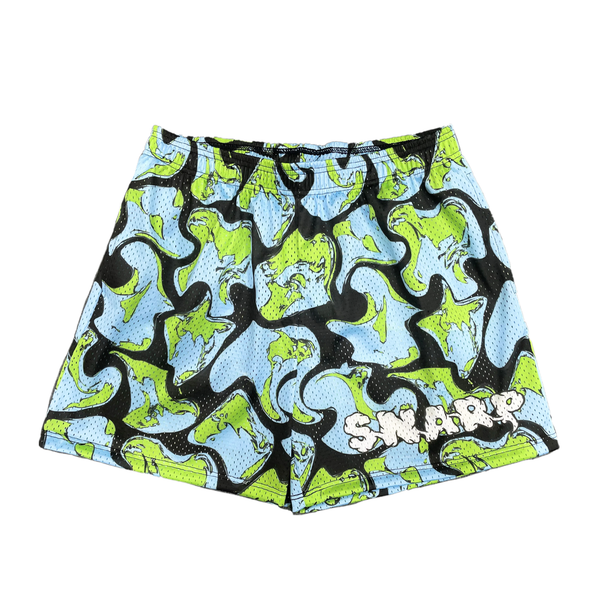 Green Camo Snarp Shorts