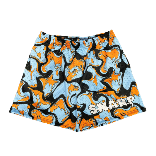 Orange Camo Snarp Shorts