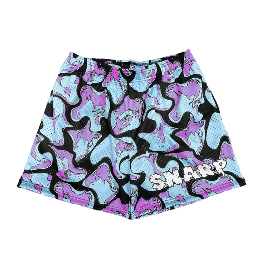 Purple Camo Snarp Shorts